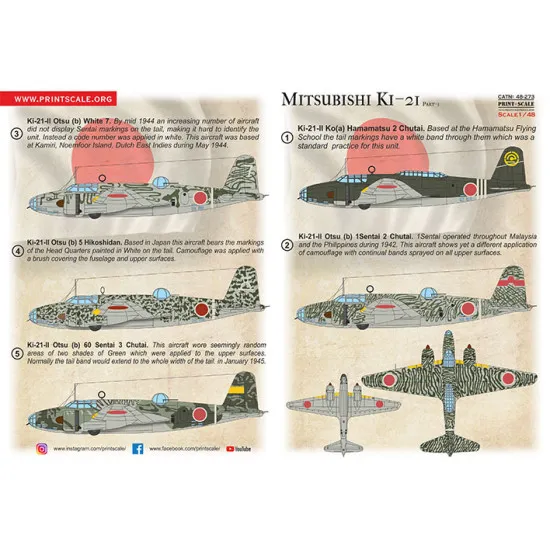 Print Scale 48-273 1/48 Mitsubishi Ki21 Part 1
