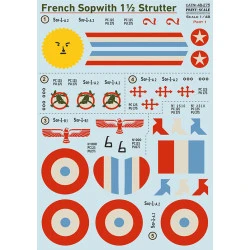 Print Scale 48-275 1/48 Sopwith 1strutter Decals Part 1