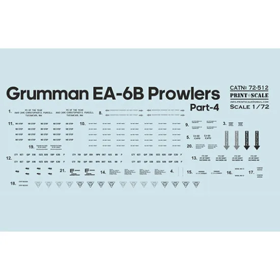 Print Scale 72-512 1/72 Ea 6 Prowler Part 4