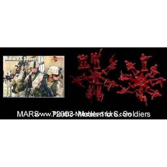 Mars Figures 72003 1/72 U.s. Soldiers Modern