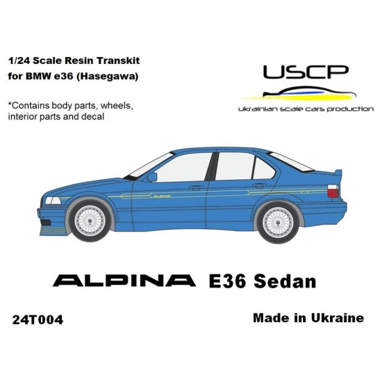 Uscp 24t004 1/24 Alpina E36 Sedan Transkit For Hasegawa Resin Kit