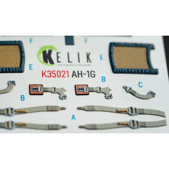 Kelik K35021 1/35 Ah1g Cobra Interior 3d Decals For Icm Kit