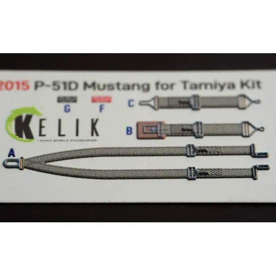 Kelik K32015 1/32 P51d Mustang Interior 3d Decal For Tamiya Kit