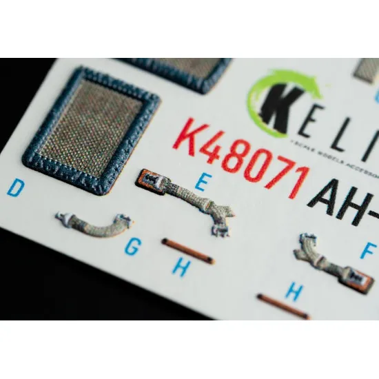 Kelik K48071 1/48 Ah1g Interior 3d Decals Foricm Special Hobby Kit