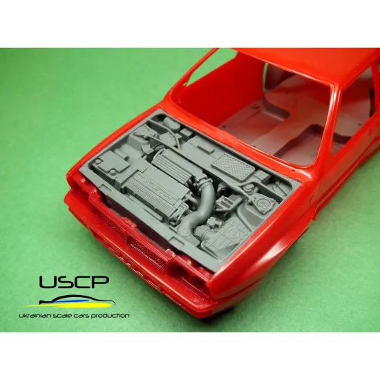 Uscp 24t016 1/24 Lancia Delta Integrale Hf Engine Set Resin Kit