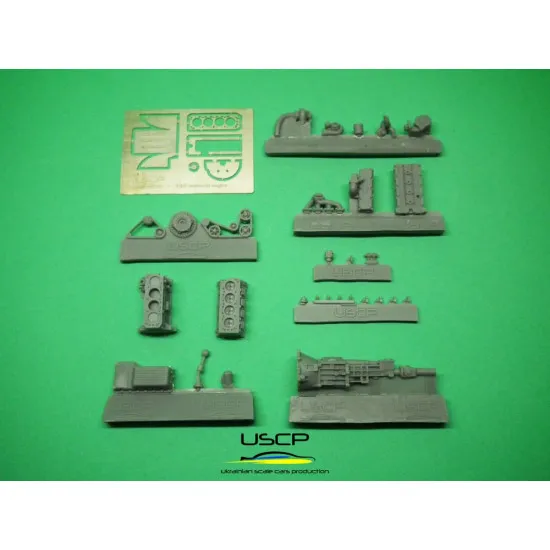 Uscp 24t036 1/24 Cosworth Yb Engine Resin Kit Upgrade Set