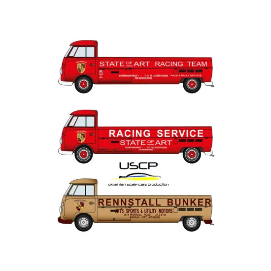 Uscp 24t039 1/24 Vw T1 Long Transporter Resin Kit Upgrade Set