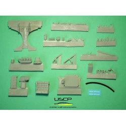 Uscp 24t040 1/24 Bmw M3 E30 Racing Engine Bay Super Detail Set Resin Kit Upgrade
