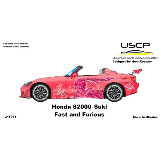 Uscp 24t043 1/24 Honda S2000 Pink F/F2 Suki Resin Kit Upgrade Kit