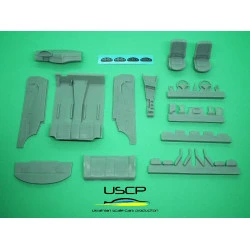 Uscp 24t045 1/24 Bmw E46 Street Interior Detail-up Set Resin Kit Upgrade Kit