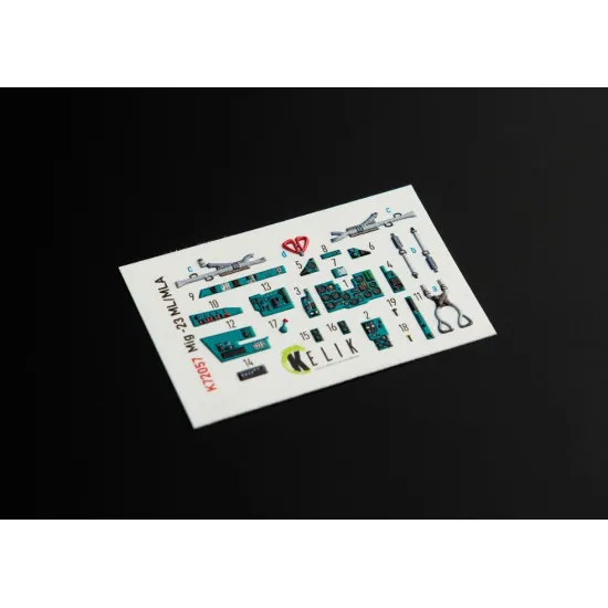 Kelik K72057 1/72 Mig23 Ml Mla Interior 3d Decals For Clearprop Kit