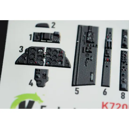 Kelik K72059 1/72 Mig21 F13 Interior 3d Decals For Revell Kit