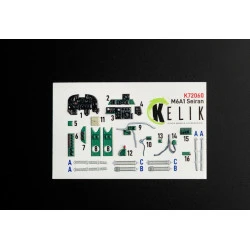 Kelik K72060 1/72 M6a1 Seiran Interior 3d Decals For Tamiya Kit