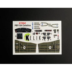 Kelik K72061 1/72 3d Decals For Pby-5a Catalina Interior Academy