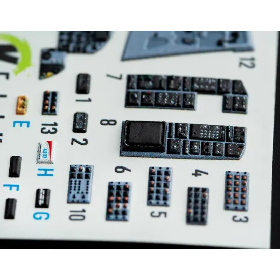 Kelik K72071 1/72 F15j Eagle Interior 3d Decals For Platz Kit