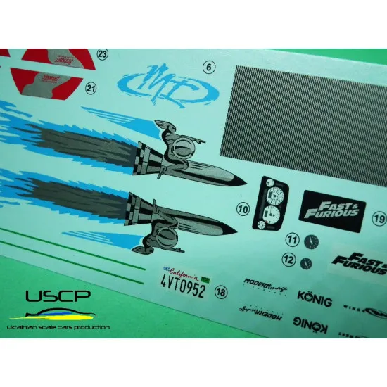 Uscp 24t050 1/24 Vw Jetta F/F Resin Kit Upgrade Accessories Kit