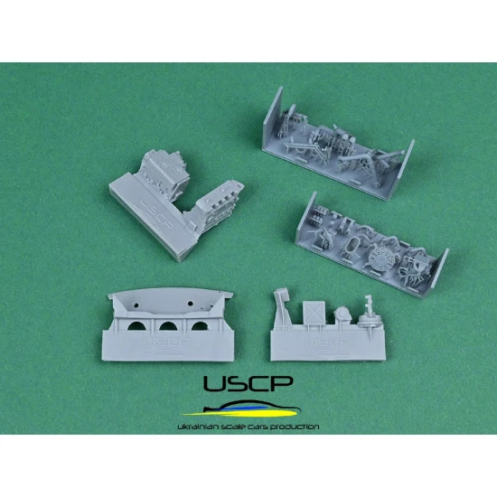 Uscp 24t059 1/24 Mini Cooper Mpi Engine Bay Super Detail Set Resin Kit