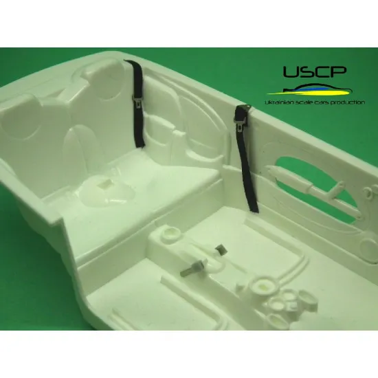 Uscp 24a031 1/24 Road Car Seatbelts Pe Set Beige Upgrade Accessories Kit