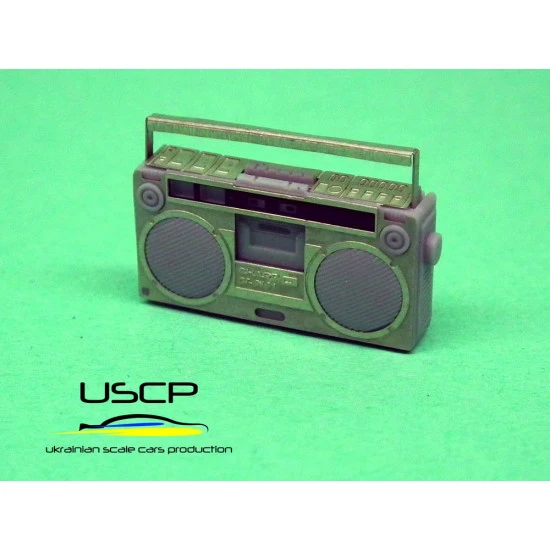 Uscp 24a025 1/24 Sharp Gf-9191 Boombox Resn Kit And Photo-etched Parts
