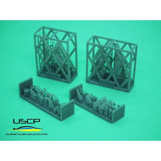 Uscp 24a069 1/24 Mini Mpi Interior Detail-up Set B Set Resin Kit Upgrade Kit