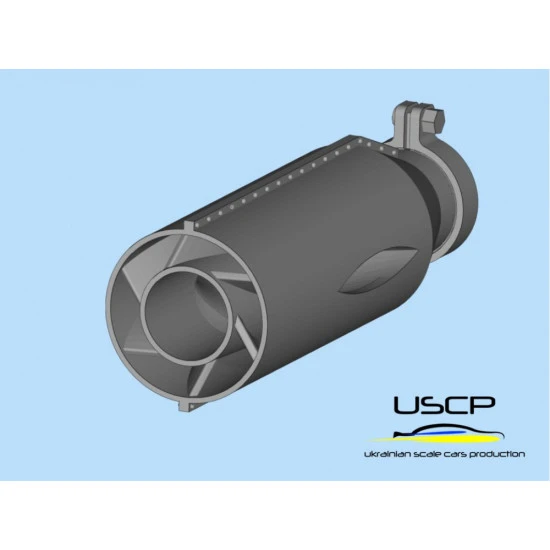 Uscp 24a083 1/24 250 Gto Exhaust Pipes Set Resin Kit Upgrade Kit