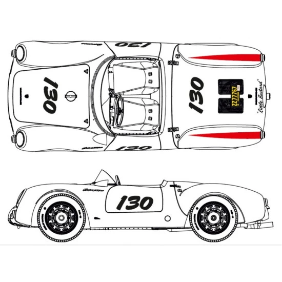 Uscp 24a049 1/24 Decal For Porsche 550 James Dean Little Bastard
