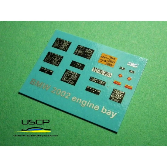 Uscp 24a051 1/24 Decal For Bmw 2002 Engine Bay