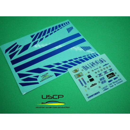 Uscp 24a061 1/24 Decal For Nissan Skyline Gtr R34 F/F2
