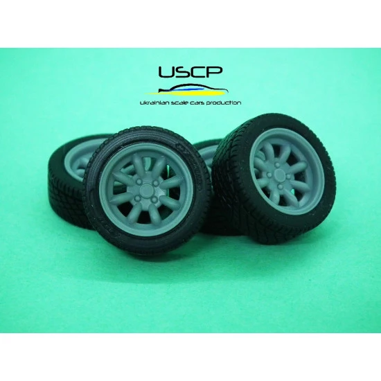 Uscp 24p143 1/24 13 Inch Jbw Superlight 8 Spoke Resin Kit Upgrade Accessories