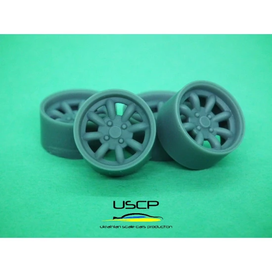 Uscp 24p143 1/24 13 Inch Jbw Superlight 8 Spoke Resin Kit Upgrade Accessories