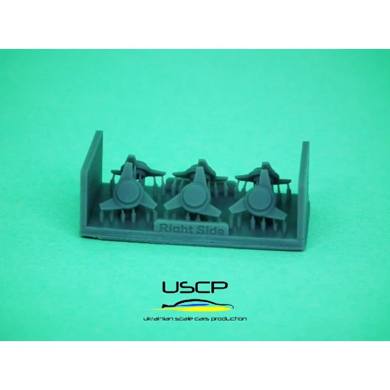 Uscp 24p172 1/24 15 Inch Aston Martin Db5 Wire Wheels For Revell Resin Kit