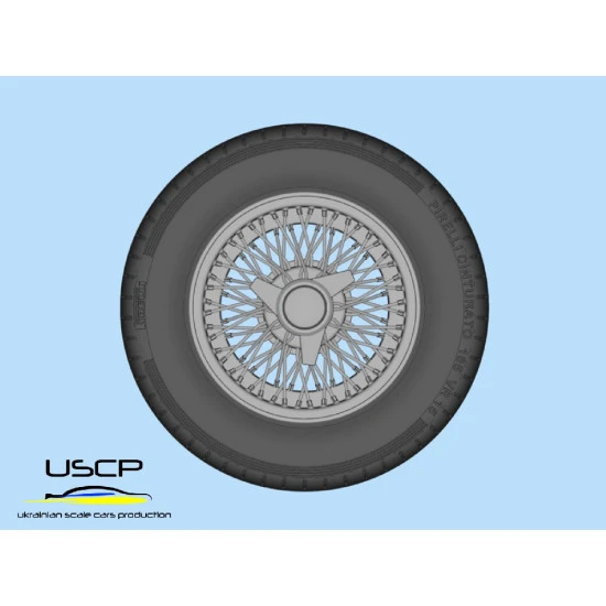 Uscp 24p172 1/24 15 Inch Aston Martin Db5 Wire Wheels For Revell Resin Kit