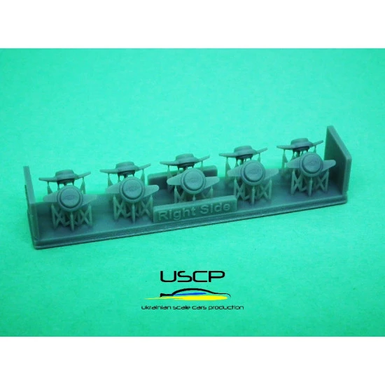 Uscp 24p171 1/24 15 Inch Jaguar E-type Wire Wheels For Revell Resin Kit