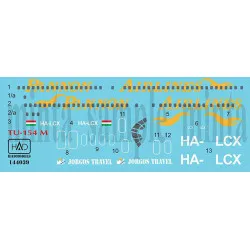 Had Models 144039 1/144 Decal For Tu-154 M Pannon Airlines Decal Sheet / Matrica