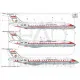 Had Models 144052 1/144 Tu-134 - Tu-134a Government Planes Decal Sheet / Kormanygepek Matric