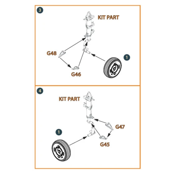 Clear Prop 35002 1/35 Ch 54a Tarhe Wheelset Accessories For Icm Kits