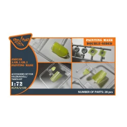 Clear Prop 72109 1/72 Jaguar A Gr.1 Gr.3 Painting Mask On Yellow Kabuki Paper For Italeri Revell Tamiya Kits