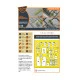 Clear Prop 72110 1/72 F84e G Thunderjet Painting Mask On Yellow Kabuki Paper For Italeri Academy Kits