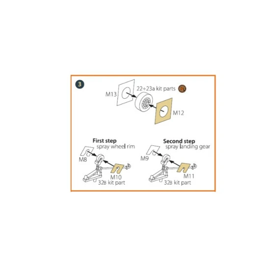 Clear Prop 72111 1/72 F4u 4b 7 Corsair Painting Mask On Yellow Kabuki Paper For Italeri Kits