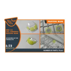 Clear Prop 72114 1/72 Emb145 Painting Mask On Yellow Kabuki Paper For Amodel Kits