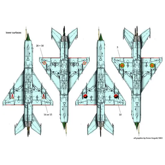 Had Models 72143 1/72 Decal For Mig-21mf Accessories Kit