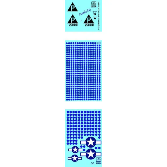 Had Models 72156 1/72 Decal For B-17f Spotted Cow Usaf Accessories Kit