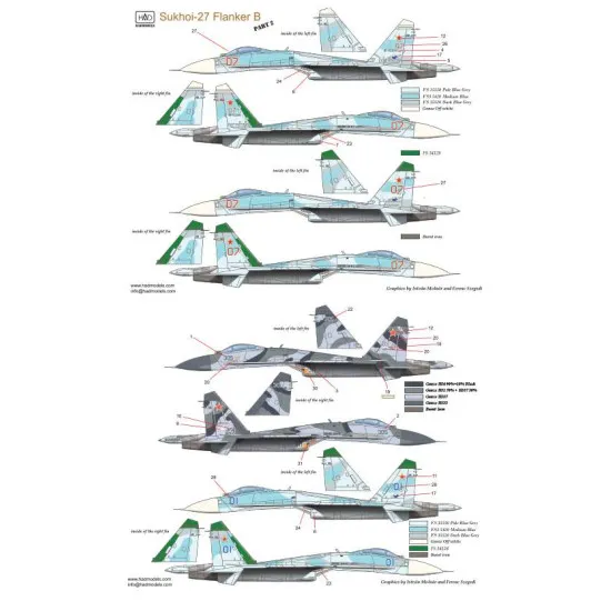 Had Models 72160 1/72 Decal For Su-27 Flanker B Accessories Kit