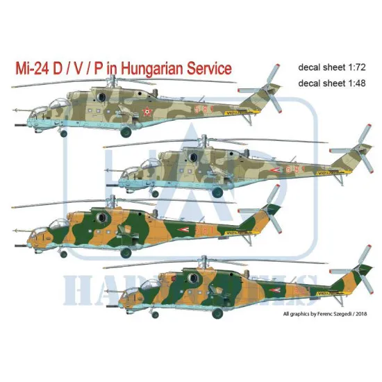 Had Models 72193 1/72 Decal For Mi-24v In Hungarian Service Accessories Kit