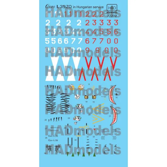 Had Models 72202 1/72 Decal For L-39 Hungarian With Ddr