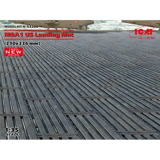 Icm 53200 1/35 M8a1 Us Landing Mat 210.336 Mm Plastic Model Kit