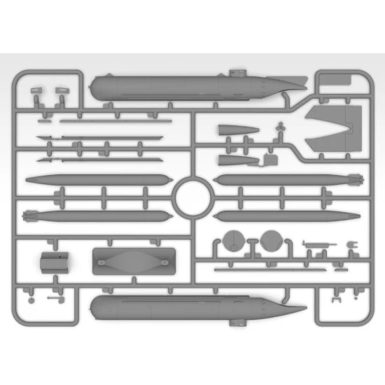 Icm S020 1/72 K Verbande Midget Submarines Plastic Model Kit