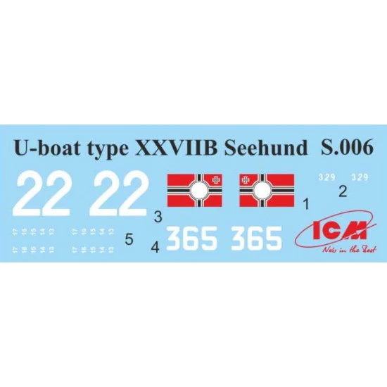 Icm S020 1/72 K Verbande Midget Submarines Plastic Model Kit