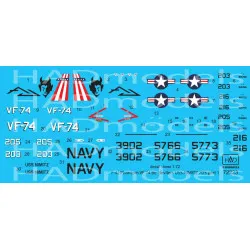 Had Models 72223 1/72 Decal For F-4j Phantom Ii Be-devilers Uss Nimitz 70s