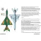 Had Models 72234 1/72 Decal For Mig-21 Mf 9309 Dongo Squadron With Star National Insignias